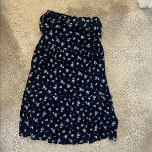 Floral Navy Skirt